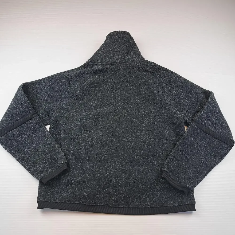Nike Sweatshirt Womens Small Gray 1/4 Zip Fleece Mock Neck Pullover Athletic Top